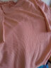 XEHCI春夏季时髦女装宽松百搭减龄打底圆领半袖纯色针织上衣 皮粉色 #XXL(建议130-145斤) 晒单实拍图