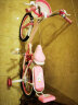 永久儿童自行车3-8岁小孩脚踏单车宝宝中大童女孩公主款童车 【黑胎-折叠】小猫粉+护具礼包 18寸 实拍图