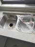 水贞不锈钢水槽双槽加厚拉丝洗菜盆厨房洗碗池洗菜池双盆水池套餐台下 加厚款双槽75*40家庭款 实拍图