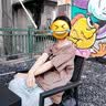 萨姆依 心形字母设计感小短袖t恤女夏季2021年新款宽松ins潮牌原宿风oversize学生半袖上衣 驼色 XL 实拍图