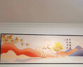喜巢床头画装饰画客厅沙发背景背靠金山自粘画卧室贴画百福壁画山水画 幸福安康 210cm x 70cm 实拍图