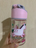 SIGG瑞士sigg希格儿童水杯tritan吸管杯夏季宝宝水杯喝水防呛防摔家用 粉色小马【Tritan】350ml 实拍图