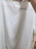 牧什 真丝短袖女士桑蚕丝T恤女圆领撞色纱网真丝上衣夏季新款 RK2127 气质白 170/XL 晒单实拍图