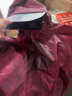 中南（ZHONGNAN） 电动摩托电瓶自行车雨衣女款雨服加大加厚单人男骑行带袖雨披 有袖雨衣--枣红 XXXXL 实拍图