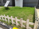 德力诚（DELICHENG）PVC塑钢草坪护栏户外花园围栏学校物业绿化带隔离栏杆花坛栅栏篱笆加厚款 单加立柱链接 晒单实拍图