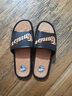 回力凉拖鞋男 夏季软底户外休闲凉鞋女 厚底浴室冲凉洗澡拖鞋 棕色 44 标准码 实拍图