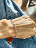 周六福（ZLF）PT950铂金手链女款时尚经典扭纹手饰白金手链 送女友 16cm+尾链2cm - 3.76g 晒单实拍图