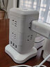 立式插座多孔插线板USB插排多用插板带线多功能立体魔方康加福家用办公充电源塔式拖接线板 2层U灯（8插位+3USB+灯）4.8米 实拍图