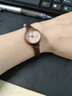 聚利时简约复古小表盘女士手表气质ins风学生皮带款石英表送女友JA-979 黑色 实拍图