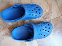 CROCS卡骆驰洞洞鞋贝雅男鞋女鞋轻便耐磨一脚蹬拖鞋休闲鞋|10126 青花瓷蓝-4JL 43 (270mm) 实拍图
