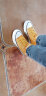 回力童鞋儿童帆布鞋2024春季新款女童透气运动板鞋中大童男童休闲布鞋 黄色高邦（061A） 31码 实拍图