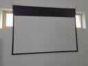 虾皮投影手拉自锁幕布投影幕手动升降无需电动家用客厅办公会议高清4K窗帘式投影仪幕布贴墙壁挂屏幕布 白塑 100英寸16:9手拉自锁幕 实拍图