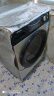 艾维乐滚筒洗衣机罩防水防晒防尘盖布适用于海尔小天鹅美的洗衣机套盖巾 涂银标准(拉链款) 前开门(6.5-7.5)公斤 实拍图