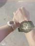 卡西欧（CASIO）运动手表G-SHOCK/BABY-G时尚防水潮流卡西欧情侣表 GA-110GB-1A+S120MF-4A心灵相悉 实拍图