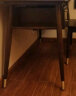 艺柳园 实木书桌电脑桌台式带抽屉学习桌现代简约写字桌书房家具 黄铜+橡胶木【三抽款】胡桃色 实拍图