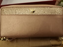 金狐狸牛皮女士钱包大容量长款卡包钱票夹手拿包零钱包新款女友生日礼物 玫瑰金.JD2051360POP09F1W 实拍图