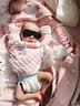 黛芷芙新生婴儿衣服秋冬初生冬季保暖夹棉冬装0-3个月1新生儿纯棉上衣 23136绅士小牛粉色 52码，5-10斤宝宝 （半背） 实拍图