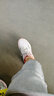 SKECHERS斯凯奇女鞋简约纯色运动鞋 轻质透气减震软底休闲鞋 12615/BKW 黑色/白色 35 实拍图