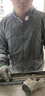 盖托（GANETOUL）可定制岩棉喷漆静电连帽分体服无尘式防尘工作服防尘洁净服 灰色 连帽分体 XXXL 实拍图