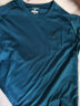 探拓（TECTOP）速干T恤 轻薄透气男情侣款圆领短袖纯色速干衣 TS3043 男款铁蓝色 XL 实拍图