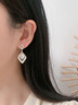 蕉夏耳环女2024年新款潮气质耳饰高级感生日礼物小众轻奢耳坠 菱形耳坠 实拍图