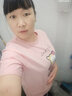 欧妤短袖t恤女2025夏季女装新款韩版宽松休闲体恤女上衣打底衫 粉色彩色熊+白色粉熊 2XL 建议120-130斤 实拍图