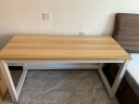 佐盛会议桌钢木书桌台式办公桌子白色钢架140*60 晒单实拍图