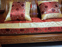 凯比特红木沙发坐垫中式家具罗汉床椅垫海绵防滑实木沙发垫套中国风加厚 石榴花拼接 坐垫定制 实拍图
