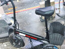 tomofree电动折叠三轮车迷你便携锂电池电瓶车全铝合金可折叠 【黑色】铝合金车身-续航30公里 实拍图