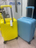 【轻音轻量化】EAZZ行李箱拉杆箱万向轮旅行箱男女学生密码箱登机箱皮箱子 柠檬黄色 20英寸 实拍图
