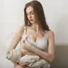 婧麒（JOYNCLEON）升级款无痕哺乳内衣孕妇无钢圈上开口收副乳薄感文胸舒适 黑色 L 实拍图