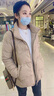 衣典零一（LEDIALYI）轻薄羽绒服女短款2025冬季女装新款时尚韩版中年小个子白鸭绒外套 卡其色 L 【推荐120-135斤】 实拍图