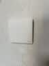 施耐德（Schneider）开关插座面板家用墙壁单控一开86型暗装斜5五孔皓呈系列奶油白色 一开双控 实拍图