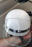 云电威国标3C认证智能蓝牙电瓶车头盔电动车夏季轻便摩托车半盔白大码 实拍图