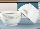 优尊陶瓷碗个人专用高级感金边好看的面碗大号汤碗家用碗陶瓷饭碗 4.8英寸饭碗1个 实拍图