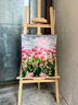落日玫瑰数字油画diy花卉填色涂鸦手工手绘diy油彩画卧室装饰画 A019郁金香 40*50实木内框+丙烯颜料+画笔 实拍图