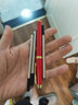 英雄（HERO）签字笔商务高档1530教师节男士女士高颜值中国红金属重手感宝珠笔礼盒装免费刻字定制logo 中国红金夹H1礼盒装+3个笔芯 实拍图