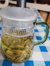 金灶（KAMJOVE）茶杯 茶水分离杯 耐热玻璃泡茶杯子 带过滤创意水杯 办公个人杯 300ml/TP-602（琉璃手柄） 实拍图