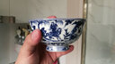 鑫國隆轩 景德镇青花瓷碗中式家用米饭碗面碗特色仿古碗高脚碗单碗餐具 4.5英寸 实拍图