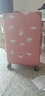 袋鼠 行李箱女高颜值子母行李箱化妆箱大容量行李箱女学生韩版拉杆箱 子母箱铝框款【玫瑰金】 26【贴纸+可坐人】 实拍图