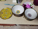 LICHEN 景德镇陶瓷高脚饭碗面碗防烫珐琅彩福字餐具描金 帝王黄6英寸 实拍图