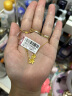 六福珠宝 足金栀子花黄金项链女款套链含吊坠 计价 GMGTBN0009A 约4.47克 实拍图
