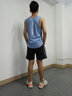 艾伦伯顿（Alen Botun） 运动套装男夏季背心短裤宽松冰丝速干无袖T恤健身跑步篮球服上衣 蓝+黑 【冰丝套装】 3XL(190-220)斤 实拍图