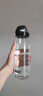 乐基因（nalgene）户外运动水杯塑料骑行随手杯子男女学生大容量便携直饮美国进口 5565-9024透明黑盖 650ml 实拍图