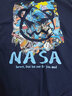 NASA GISS短袖t恤男纯棉夏季潮流男装圆领半袖男女学生情侣上衣宽松体恤衫 NS8099深蓝 M 建议115-135斤 实拍图