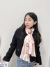 易蝶真丝丝巾女礼盒装送妈妈生日礼物女桑蚕丝围巾披肩 粉饰篱笆 实拍图