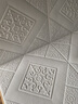 米迪（MIDI） 3D立体墙纸自粘电视背景墙客厅卧室儿童装饰掉灰贴纸防撞潮砖纹 菠萝格白色10片装（70*70厘米） 10m*50cm 按尺寸说明 实拍图
