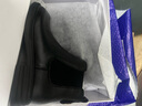 百丽（Belle）舒适切尔西靴女商场同款真皮时尚靴B7D1DDD4 黑色 37 (235mm) 实拍图