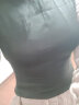 VOA缎面19姆米纯色丝绸圆领包肩短袖多段拼接基本款简约白T恤 B0706 星夜黑（B07） 160/M 晒单实拍图