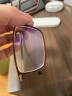 依视路（ESSILOR） 【配镜套餐】眼镜新款男女眼镜框 商务时尚多款可选配光学镜 钛架-半框-T003-枪色 镜框+钻晶A4 1.60依视路非球面镜片 实拍图